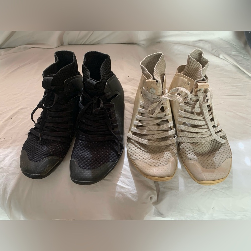 Limited Edition! TWO Vivo Barefoot High Top Shoes Black and Nude Size 40 EU